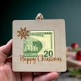 thumbnail image 1 of Xihbxyly Clip para Billetes Navideño, Portatarjetas de Regalo Navideño Único, Decoración Sorpresa para Dinero En Efectivo, Diseño de Madera Duradero, Adorno Colgante, Perfecto para Árbol de Navidad,, 1 of 1