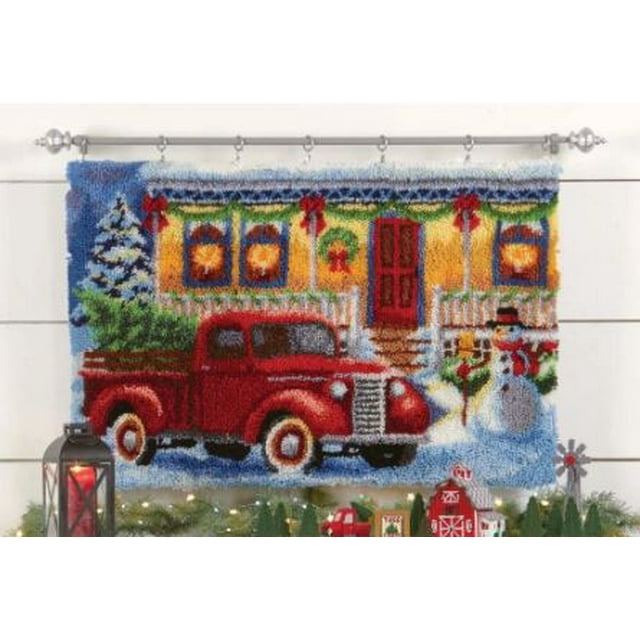 Kit d'Accrochage pour Loquet de Fabrication de Tapis / Noël Vintage