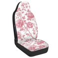 thumbnail image 2 of Chririnla Pink Peony Floral Print Front Seat Covers for Automobile, Easy to Install Waterproof Stretchy Polyester Fabric Automotive Seat Covers, 2 of 12