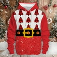 thumbnail image 5 of Xdzjlr Mens Christmas Hoodies Male Winter Xmas Theme Printed Sweatshirt Long Sleeve Pocket Long Sleeve Hoodie Sweatshirt Tops Pink Xxxxl, 5 of 5
