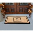 thumbnail image 5 of A1 Home Collections Rubber & Coir Mat, Heavy Duty, Extra Large, Front Door Mat 24"X48", Black/Beige Doormat Monogrammed Z, 5 of 7