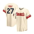 thumbnail image 1 of Men's Los Angeles Angels Baseball Jersey OHTANI 17# TROUT 27# RENDON 6# Adult Replica Player Name Navy Jersey, 1 of 4