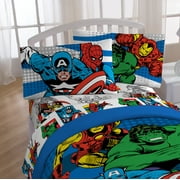 Avengers 849571 Retro Full Sheet Set, Multi Color - 4 Piece
