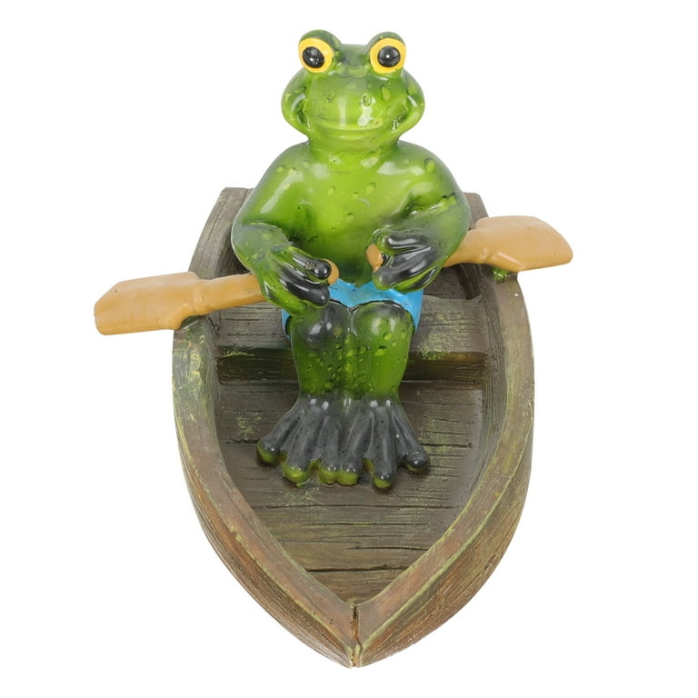 Frogs Figurines Resin Frogs Statue Pond Landscape Ornament Yard Water Pool  Decor