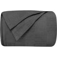 Oakias Cotton Blanket Queen Grey 350 GSM Thermal Blanket 90 x 90