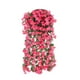 thumbnail image 2 of Rota Guirnalda de flores artificiales de seda roja rosa de 80 cm,cesta colgante de glicinias para decoración de pared,puerta,bodas y fiestas (1 pieza) Rkxzt, 2 of 9
