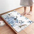 thumbnail image 4 of Pumpkin Eucalyptus Fall Doormat Blue Pumpkin Door Mat Welcome Mats Entrance Floor Mat Eucalyptus Leaves Fall Seasonal Harvest Thanksgiving Floor Mat Outdoor Indoor Runner Rugs 18"x30", 4 of 6