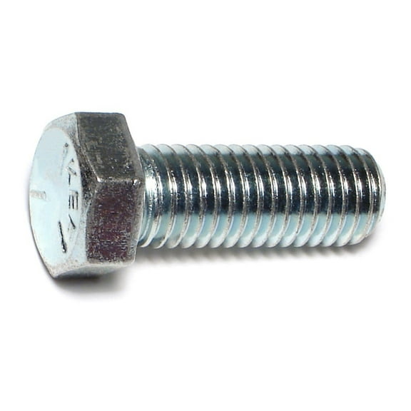 9/16"-12 x 1-1/2" Zinc Plated Grade 5 Steel Coarse Thread Hex Cap Screws CSHS5-536