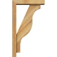 thumbnail image 3 of Ekena Millwork 4"W x 16"D x 28"H Funston Block Rough Sawn Bracket w/ Offset Brace, Western Red Cedar, 3 of 25