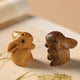 thumbnail image 5 of Colgante de conejo de madera del zodiaco, colgante de conejo de madera para teléfono, colgante de conejo, llavero, 5 of 8