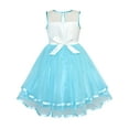 thumbnail image 2 of Robe Fille Unicorn Concours Fête Tutu Bleu Princesse 8 Ans, 2 of 6