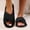 Black, variant on House Womens Slippers Summer Indoor Shoes Fashion Comfortable Sandals Outdoor Slides (Watermelon Red)