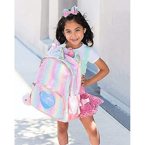 Girls rainbow backpack store