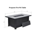 thumbnail image 3 of EastVita 52 Inch Outdoor Propane Fire Pit Propane Fire Pit Table 50000BTU Gas Table with Cover Rain Cover for Patio Garden, 3 of 7