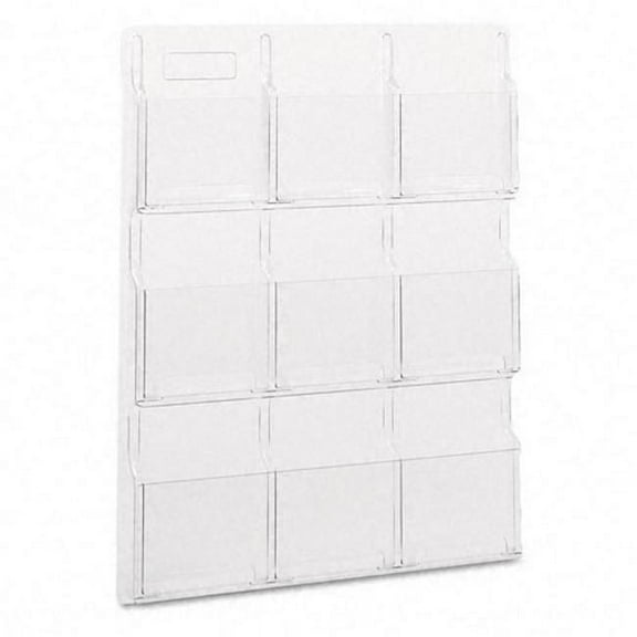 9 Magazine Reveal Display in Clear