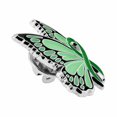 thumbnail image 3 of PinMart's Green Ribbon Butterfly Pin -Unisex Awareness Ribbon Enamel Pin for Adults and Teens, 3 of 3