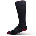 thumbnail image 5 of USA Made - Ski and Snowboard Socks - Micro Weight Full Cushion - Over the Calf Socks - Merino Wool - Mountain Heritage - Oatmeal - Small, 5 of 9