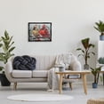 thumbnail image 2 of Stupell Two Cardinals Perched Winter Trees Animals & Insects Painting Black Floater Framed Art Print Wall Art, 2 of 6