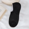 thumbnail image 3 of No Show Socks Cotton - 5 Pairs Solid Color Invisible Liner Socks Low Cut Socks, 3 of 10