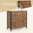 thumbnail image 3 of Costway 4-Drawer Dresser Modern Chest of Drawers Wooden Storage Dresser Oak, 3 of 10