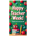 thumbnail image 2 of Colorful Decorative Happy Teacher Week Banner with Apple Element Background Backdrop for Classroom Celebrations Teacher Appreciation Events School Parties Photo Backdrops, 2 of 7