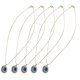 thumbnail image 4 of Joyas de ojo azul, 5 piezas de collar de ojo azul turco, collar de ojo azul turco, rendimiento sólido, 4 of 14