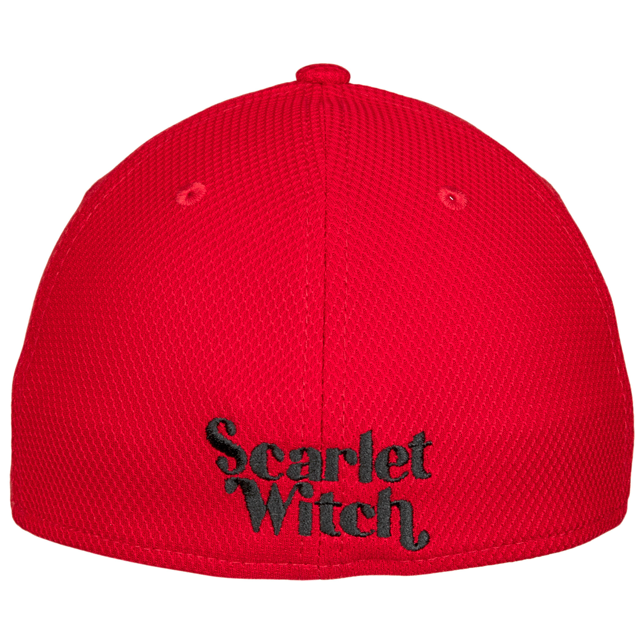 theredthread S logo cap scarlet wh×gry Scarlet Witch Symbol Diamond Tech New Era 39Thirty Fitted