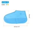 thumbnail image 2 of M Waterproof Silicone Shoe CoversNon-Slip Overshoes Protectors Rain Galoshes, Blue Yellow, 2 Pairs, 2 of 6