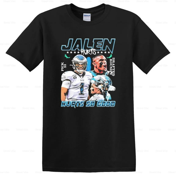 StreetVibe89 Jalen Hurts Football Player Graphic, for men & women, up to size 5XL.