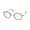 black / silver, variant on C-ZONE M1210 EYEGLASS FRAME/GLASSES OVERSIZED SHAPE EYEWEAR FOR WOMEN MUST HAVE