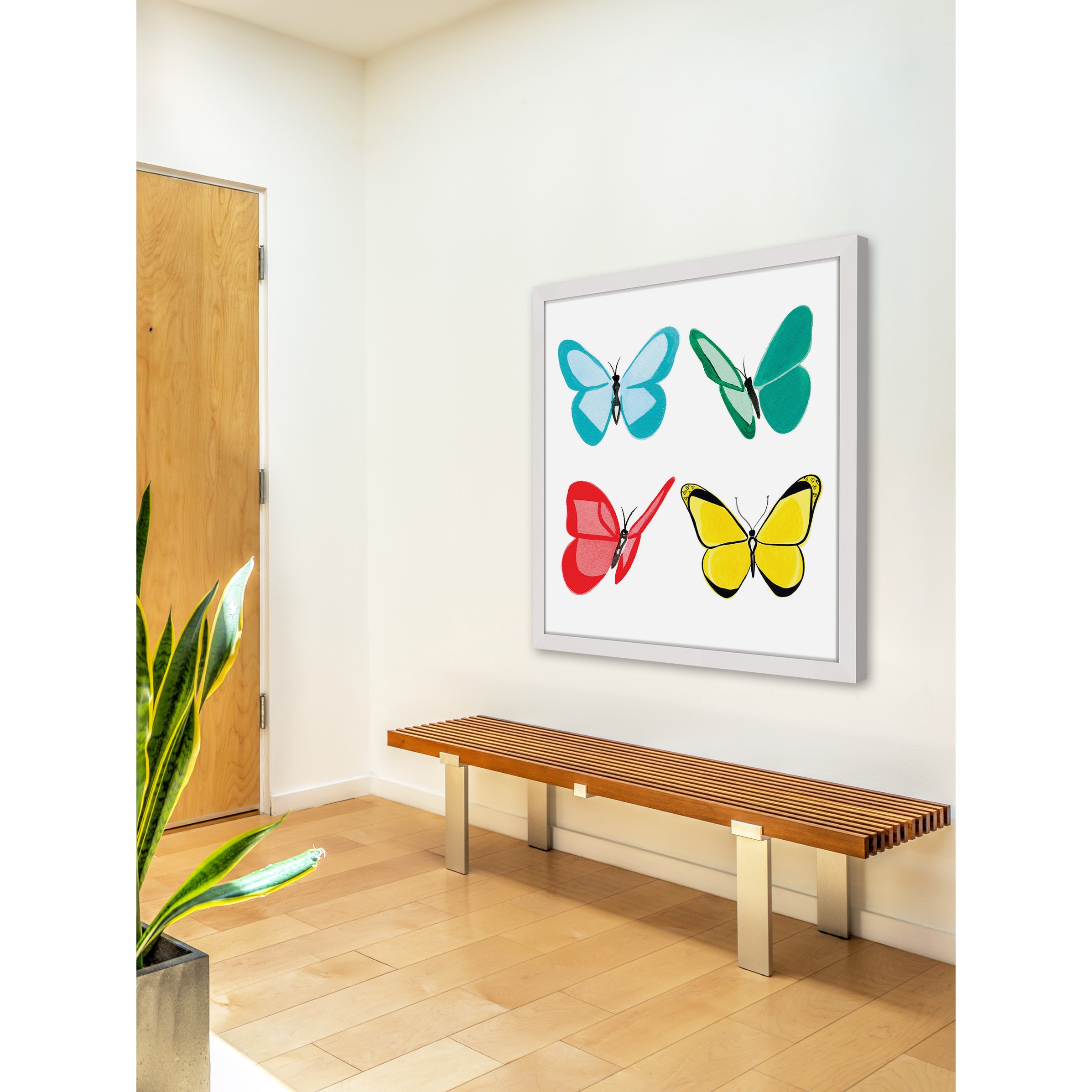 "Butterflies" by Molly Rosner Framed Painting Print
