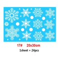 thumbnail image 1 of Decoración navideña 2023 pegatina estática de PVC extraíble Santa Elk decoración de ventana embellecer calcomanías de copo de nieve pasta de vidrio de Año Nuevo, 1 of 4