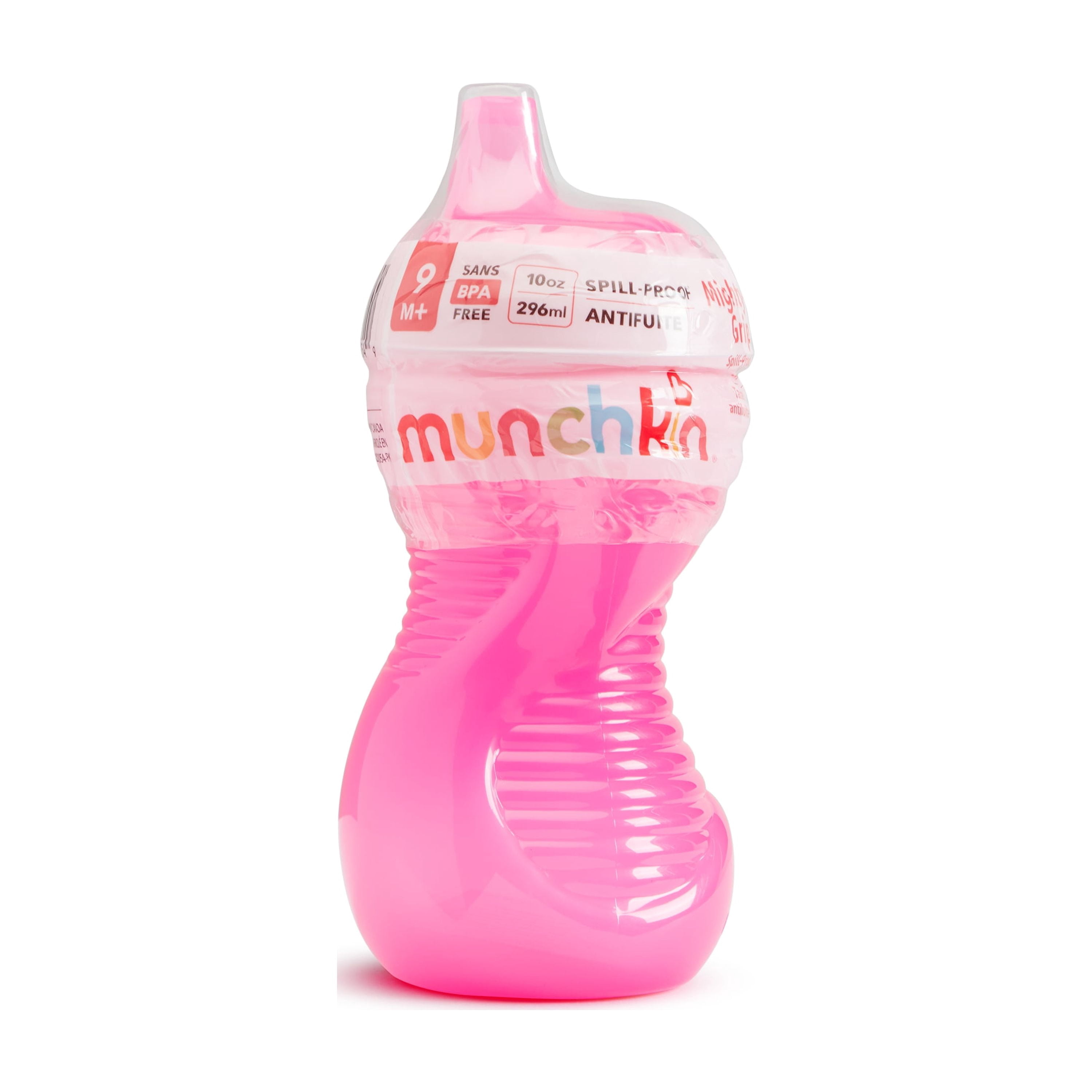 Munchkin Mighty Grip Infant Sippy Cup, 10 oz, Pink, Unisex Munchkin Mighty Grip Infant Sippy Cup, 10 oz, Pink, Unisex