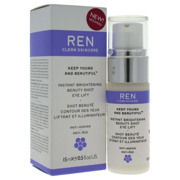 REN Keep Young and Beautiful Instant Brightening Beauty Shot Eye Lift Serum - 0.5 oz