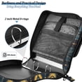 thumbnail image 4 of FORMRS Zipper Binder with Shoulder Strap 2-inch Ring 500 Sheet Capacity File Bag, Navy Blue Art Pattern, 4 of 5