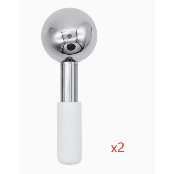 2 Pcs Ice Globes for Face, 50 mm Stainless Steel Cooling Globes, Cryo Sticks for Facials, Soothe Discomfort, SPA Facial Massage at Home
