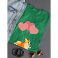 thumbnail image 3 of Corgi Flying W Balloons T-Shirt Women -Image by Shutterstock, Female Medium, 3 of 4