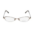 thumbnail image 3 of NEW VERA WANG V100 WOMENS/LADIES CAT EYE HALF-RIM SHINY BROWN FRAME DEMO LENSES 47-17-130 EYEGLASSES/EYEGLASS FRAME, 3 of 9