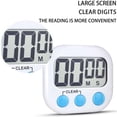 thumbnail image 4 of DISEN Digital Kitchen Timer - Big Digits, Loud Alarm, Magnetic Backing Stand, LCD Display Suitable for Kitchen, Study, Work, Exercise Training, Outdoor Activities (White), 4 of 7