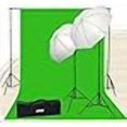 thumbnail image 2 of Fancierstudio Chromakey Green Screen Kit 800 watt 10x20 Ft Chroma Key Green Screen Photo Video Lighting Kit Backdrop Support System Included Ul15 10x20 Green by Fancierstudio U15 10x20 Green, 2 of 4