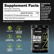 NutraBio النقي الكرياتين مونوهيدرات مسحوق الملحق، غير منكهة، (500 غرام) - يدعم طاقة العضلات السائبة، والانتعاش، والقوة - للرجال والنساء