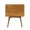 thumbnail image 4 of Walker Edison Mid Century Modern 2 Drawer Nightstand, Caramel, 4 of 13