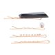 thumbnail image 3 of Pinzas Para El Cabello Irregulares De Horquilla De De Imitación Para Niñas Black_4Pcs Yinane Pinza para el cabello, 3 of 8