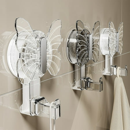 

Fufafayo Clearance Bathroom Punch-free Coat And Hat Plastic Wall-mounted Bathroom Traceless Strong Suction Cup Hook Wall Strong Towel Hook Removable Hook Deals Of The Day