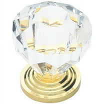 Liberty Hardware P30122C-CL-C5 Clear Acrylic Faceted Knob - 1.25 in.
