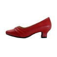 thumbnail image 3 of PEERAGE Angela Women's Wide Width Leather Dress Pumps, 3 of 10