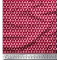 thumbnail image 1 of Soimoi Cotton Duck Fabric Floral Block Print Fabric by Yard 56 Inch Wide, 1 of 3