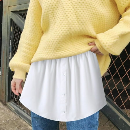 Summer Saving Clearance AXXD Women Skirts Under $7 Layered Tiered Sheer Stripe Printing Extender Half Slip Plus Size Skirt Boho Skirt White XL