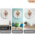 thumbnail image 4 of Minimalist Wooden Pendulum Wall Clock, Modern Scandinavian Design with Neutral Tones, Unique Timepiece for Living Room & Office, Ideal for Minimalist Home Decor Enthusiasts, 4 of 7