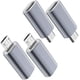 thumbnail image 1 of USB C to Micro USB Adapter (4-Pack), Type C Female to Micro USB Male, Conversion Connector for Charging and Data Syncing (Gray), 1 of 5